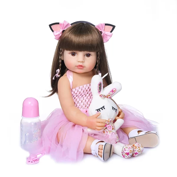 Bebê Reborn Agner 100 % Silicone de vinil de silicone de corpo inteiro