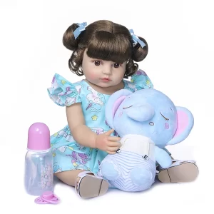 Bebê Reborn Abigail 100 % Silicone de vinil de silicone de corpo inteiro