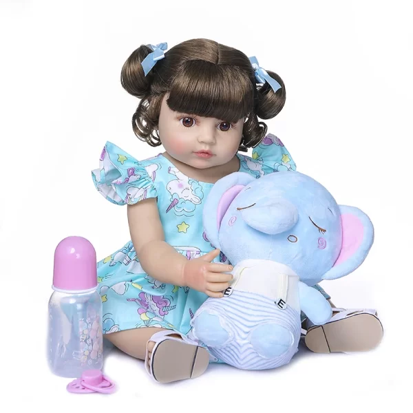 Bebê Reborn Abigail 100 % Silicone de vinil de silicone de corpo inteiro