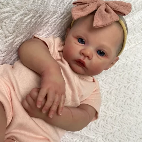 Bebê Reborn Bellinha Realismo e Doçura com Corpo Macio, Olhos Azuis e Cabelo Realista - Image 2