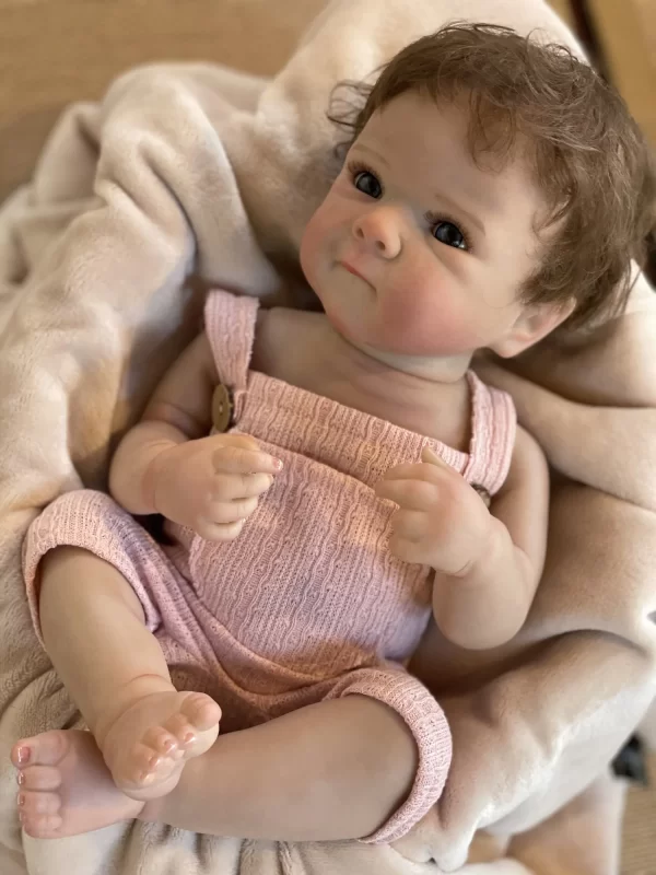 Bebê Reborn Realismo, Veias Visíveis, Silicone de Alta Qualidade, Corpo Inteiro Lavável,  Acessórios Incluídos - Image 4