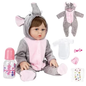 Bebê Reborn Elefantinho Realismo Encantador em Silicone Macio