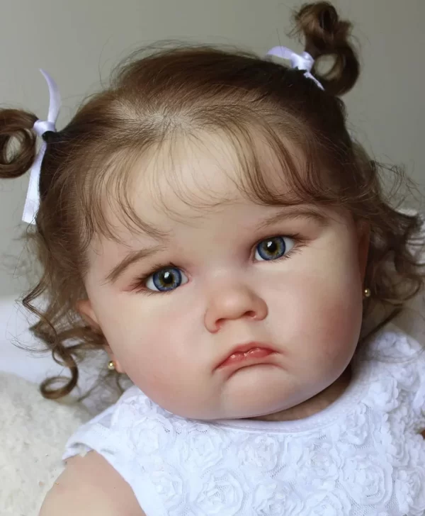 Bebê Reborn com Ovelha de pelúcia   Baby Doll With Vascular Veias - Image 3