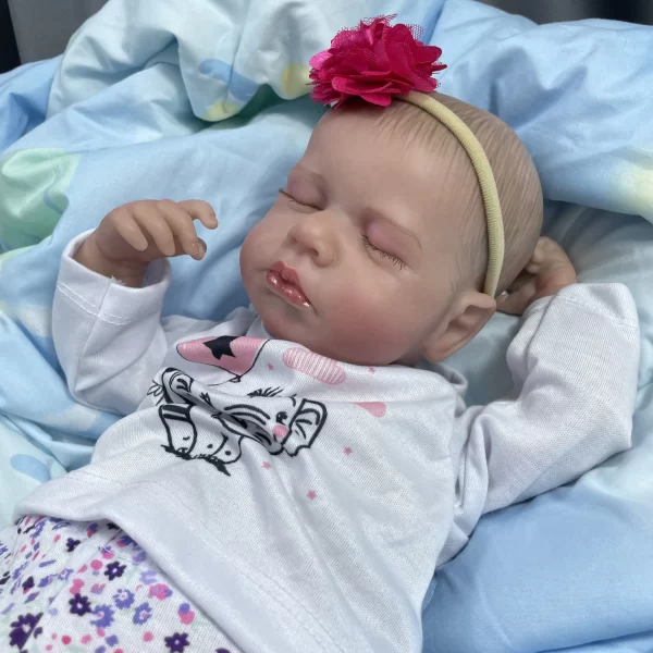 Bebê Reborn Luara Dormindo: Realismo em Silicone com Veias Visíveis - Image 2