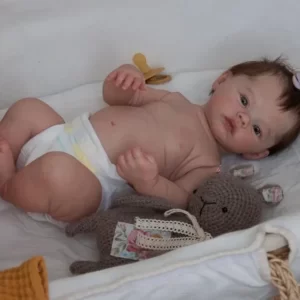 Bebe Reborn Menina Corpo Inteiro Silicone Macio Com Cabelo Enraizado Realista Realista
