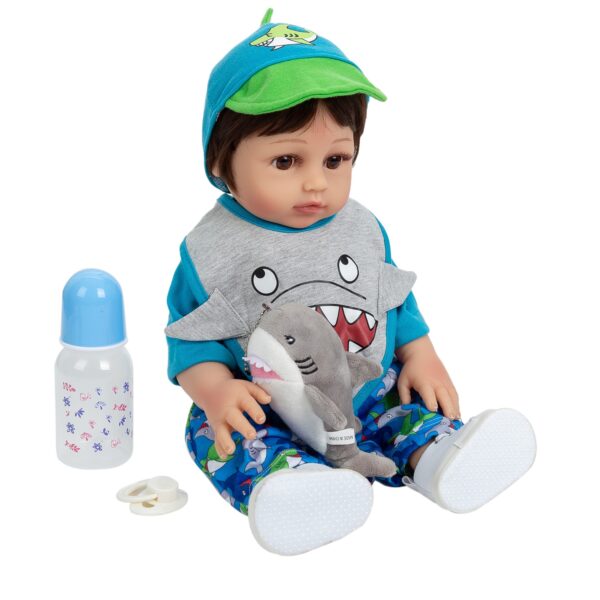 Bebê Reborn Tubarão: Realismo em Silicone com Frete Rápido