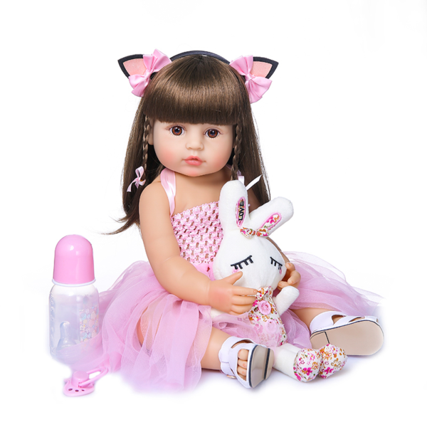 Bebê Reborn Agner 100 % Silicone de vinil de silicone de corpo inteiro - Image 5