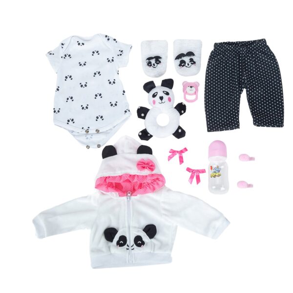 Bebê Reborn Pandinha Realismo Encantador em Silicone Macio - Image 3